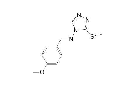 N-[(E)-(4-methoxyphenyl)methylidene]-3-(methylsulfanyl)-4H-1,2,4-triazol-4-amine