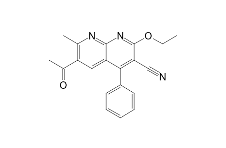 3-Cyano-6-acetyl-2-ethoxy-7-methyl-4-phenyl-1,8-naphthyridine