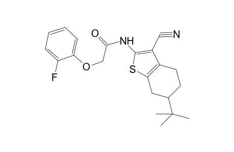 Acetamide, N-[3-cyano-6-(1,1-dimethylethyl)-4,5,6,7-tetrahydro-1-benzothiophen-2-yl]-2-(2-fluorophenoxy)-