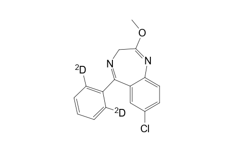 3H-1,4-Benzodiazepine, 7-chloro-2-methoxy-5-(phenyl-2,6-d2)-