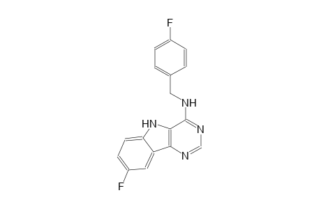 8-fluoro-N-(4-fluorobenzyl)-5H-pyrimido[5,4-b]indol-4-amine