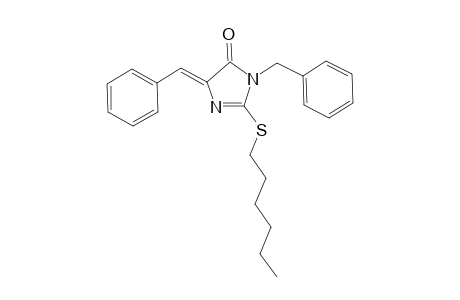3-Benzyl-5-benzylidene-2-hexylsulfanyl-imidazol-4-one