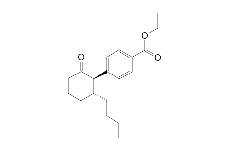 trans-Ethyl 4-(2-butyl-6-oxocyclohexyl)benzoate