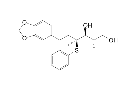(2S,3S,4S)-6-Benzo[1,3]dioxol-5-yl-2,4-dimethyl-4-phenylsulfanyl-hexane-1,3-diol