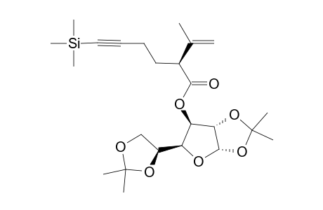 (1,2;5,6-DI-O-ISOPROPYLIDENE-ALPHA-D-GLUCOFURANOS-3-O-YL)-2-ISOPROPENYL-6-TRIMETHYLSILYL-5-HEXYNOATE