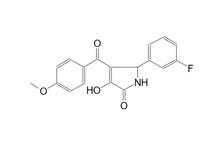 5-(3-fluorophenyl)-3-hydroxy-4-(4-methoxybenzoyl)-1,5-dihydro-2H-pyrrol-2-one