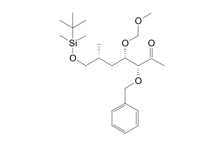 (3R,4S,6R)-3-Benzyloxy-7-(tert-butyl-dimethylsiloxy)-4-methoxymethoxy-6-methylheptan-2-one
