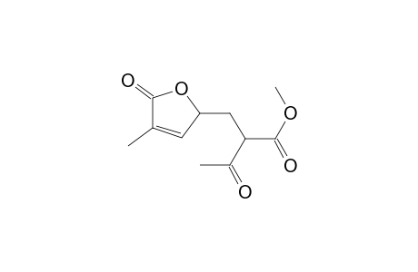 2-Furanpropanoic acid, .alpha.-acetyl-2,5-dihydro-4-methyl-5-oxo-, methyl ester
