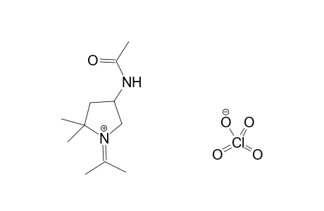 3-Acetamido-5,5-dimethyl-1-(propan-2-ylidene)pyrrolidinium Perchlorate