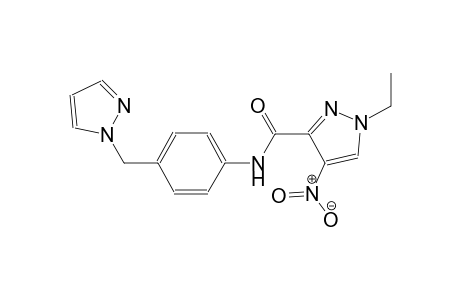 1-ethyl-4-nitro-N-[4-(1H-pyrazol-1-ylmethyl)phenyl]-1H-pyrazole-3-carboxamide