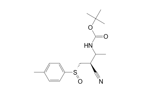 (2S,3S,RS)-(tert-Butyl)-2-cyano-1-(p-tolylsulfinyl)butan-3-ylcarbamate