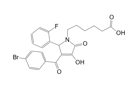 6-[3-(4-bromobenzoyl)-2-(2-fluorophenyl)-4-hydroxy-5-oxo-2,5-dihydro-1H-pyrrol-1-yl]hexanoic acid