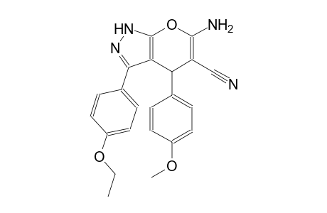 6-amino-3-(4-ethoxyphenyl)-4-(4-methoxyphenyl)-1,4-dihydropyrano[2,3-c]pyrazole-5-carbonitrile