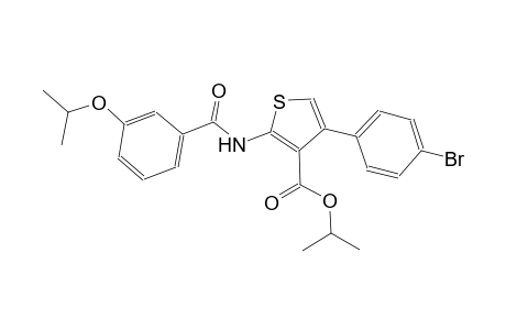 isopropyl 4-(4-bromophenyl)-2-[(3-isopropoxybenzoyl)amino]-3-thiophenecarboxylate