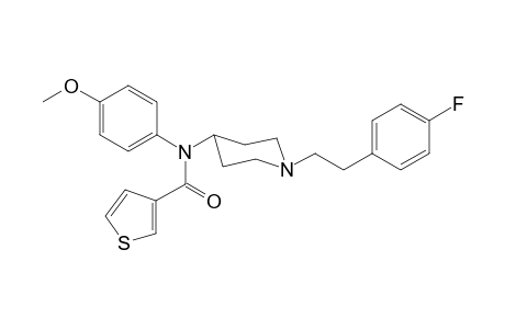 N-(1-[2-(4-Fluorophenyl)ethyl]piperidin-4-yl)-N-(4-methoxyphenyl)thiophene-3-carboxamide