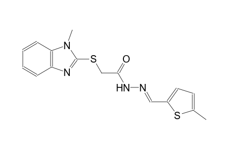 acetic acid, [(1-methyl-1H-benzimidazol-2-yl)thio]-, 2-[(E)-(5-methyl-2-thienyl)methylidene]hydrazide