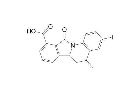 3-Iodo-5-methyl-11-oxo-5,6,6a,11-tetrahydroisoindolo[2,1-a]quinoline-10-carboxylic acid