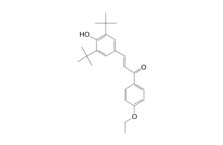 3-(3,5-Di-tertbutyl-4-hydroxyphenyl)-1-(4-ethoxyphenyl)-2 propen-1-one