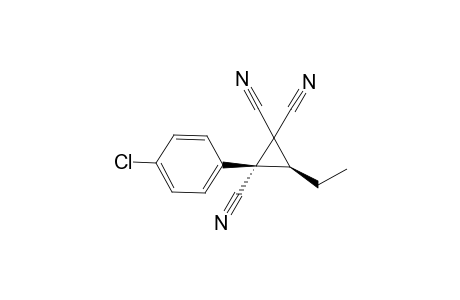 (2R,3S/R)-2-(4-Chlorophenyl)-3-ethylcyclopropane-1,1,2-tricarbonitrile