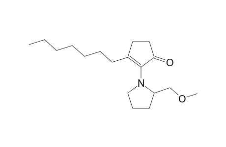 2-[2-(methoxymethyl)pyrrolidin-1-yl]-3-heptylcyclopent-2-en-1-one