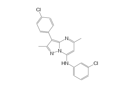 N-(3-chlorophenyl)-3-(4-chlorophenyl)-2,5-dimethylpyrazolo[1,5-a]pyrimidin-7-amine