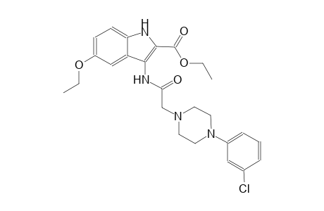 ethyl 3-({[4-(3-chlorophenyl)-1-piperazinyl]acetyl}amino)-5-ethoxy-1H-indole-2-carboxylate