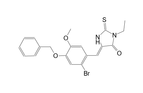 (5Z)-5-[4-(benzyloxy)-2-bromo-5-methoxybenzylidene]-3-ethyl-2-thioxo-4-imidazolidinone