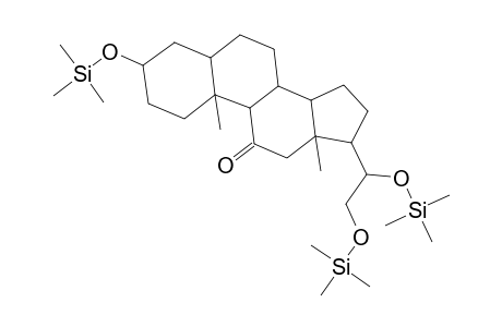 Pregnan-11-one, 3,20,21-tris[(trimethylsilyl)oxy]-, (3.alpha.,5.beta.,20S)-
