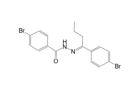 benzoic acid, 4-bromo-, 2-[(E)-1-(4-bromophenyl)butylidene]hydrazide