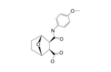 3-((4-METHOXYPHENYL)-CARBAMOYL)-7-OXABICYCLO-[2.2.1]-HEPTANE-2-CARBOXYLIC-ACID