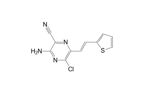 2-Amino-6-chloro-3-cyano-5-[.beta.-(2'-thienyl)vinyl]pyrazine