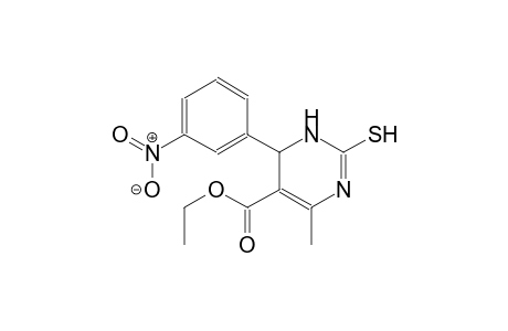 5-Pyrimidinecarboxylic acid, 1,6-dihydro-2-mercapto-4-methyl-6-(3-nitrophenyl)-, ethyl ester