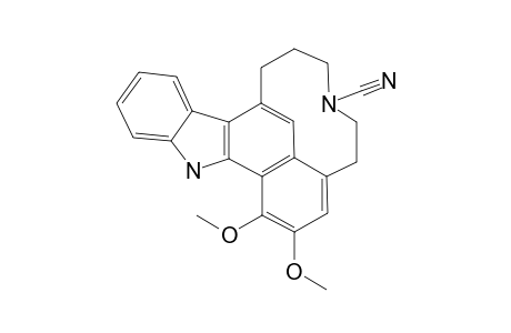 8,9-DIMETHOXY-2,3,4,5,6,10-HEXAHYDRO-1H-[3]-BENZAZECINO-[9,8,7-ABC]-CARBAZOLE-4-CARBONITRILE