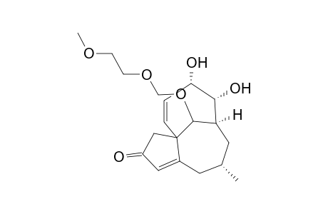 6.alpha.,7.alpha.-Dihydroxy-12(R)-[(2-methoxyethoxy)methoxy]-10.alpha.-methyl-6,7,8,9,10,11-hexahydro-3a.alpha.,8.alpha.-methano-3a.alpha.H-cyclopentacyclodecen-2(3H)-one