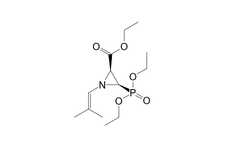 (2S,3R)-3-diethoxyphosphoryl-1-(2-methylprop-1-enyl)-2-aziridinecarboxylic acid ethyl ester