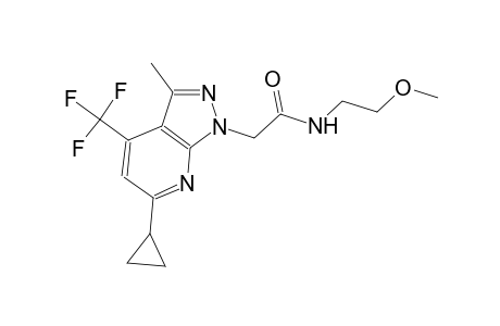 1H-pyrazolo[3,4-b]pyridine-1-acetamide, 6-cyclopropyl-N-(2-methoxyethyl)-3-methyl-4-(trifluoromethyl)-