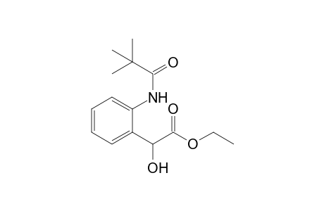 Ethyl 2-(N-pivaloyl-2-aminophenyl)-2-hydroxyethanoate