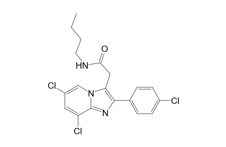 N-Butyl-[2'-(p-chlorophenyl)-6',8'-dichloroimidazo[1,2-a]pyridin-3'-yl]acetamide