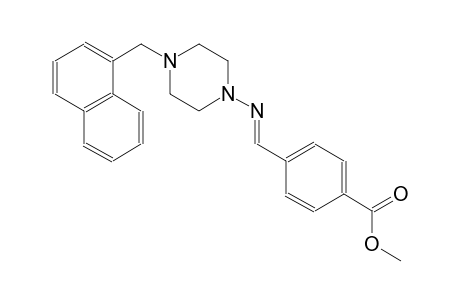 benzoic acid, 4-[(E)-[[4-(1-naphthalenylmethyl)-1-piperazinyl]imino]methyl]-, methyl ester
