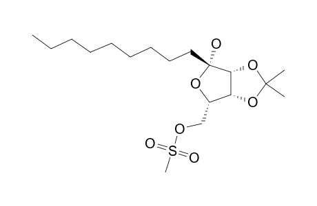 1-BETA-NONYL-5-O-METHANESULFONYL-2,3-O-ISOPROPYLIDENE-L-LYXOSE