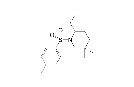 2-ethyl-5,5-dimethyl-1-(p-tolylsulfonyl)piperidine