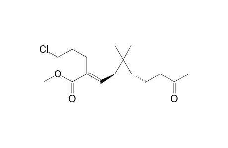 (1R,3R)-cis-2-(3-chloropropyl)-3-[2,2-dimethyl-3-(3-oxobutyl)cyclopropyl]-2-propenoic acid methyl ester (E)-18