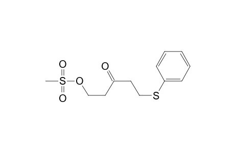 3-Pentanone, 1-[(methylsulfonyl)oxy]-5-(phenylthio)-