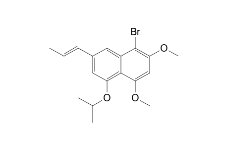 1-Bromanyl-2,4-dimethoxy-5-propan-2-yloxy-7-[(E)-prop-1-enyl]naphthalene