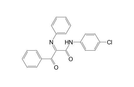 Benzenepropanamide, N-(4-chlorophenyl)-.beta.-oxo-.alpha.-(phenylimino)-