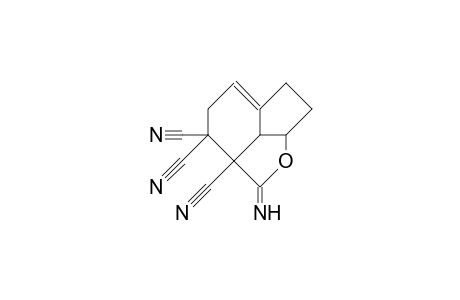 Indeno[1,7-bc]furan-2a,3,3(2H,4H)-tricarbonitrile, 6,7,7a,7b-tetrahydro-2-imino-, (2a.alpha.,7a.alpha.,7b.alpha.)-