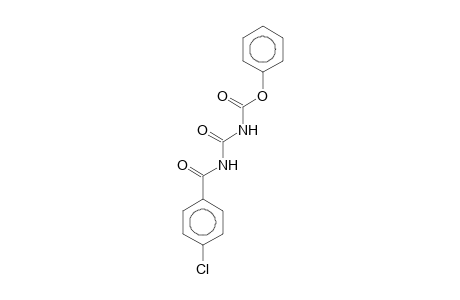 Allophanic acid, N-(p-chlorobenzoyl)-, phenyl ester