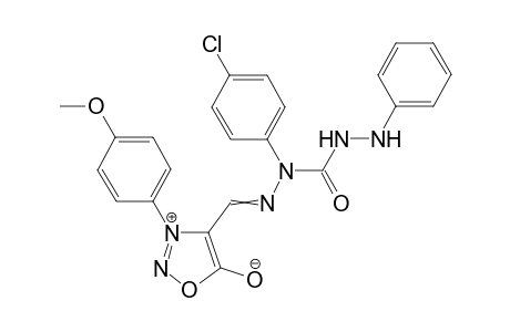3-(4-Methoxyphenyl)sydnon-4-ylaldehyde 2-(4-chlorophenyl)-5-phenylcarbazone