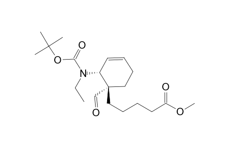 Methyl 5-((1S,2R)-2-(ethyl(tert-butoxycarbonyl)amino)-1-formylcyclohex-3-enyl)pentanoate