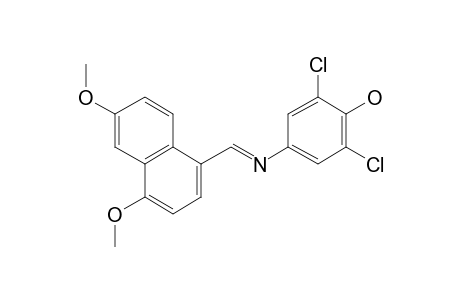 N-[(4,6-Dimethoxynaphthalen-1-yl)methylene]-2,5-dichloro-4-hydroxyphenylamine